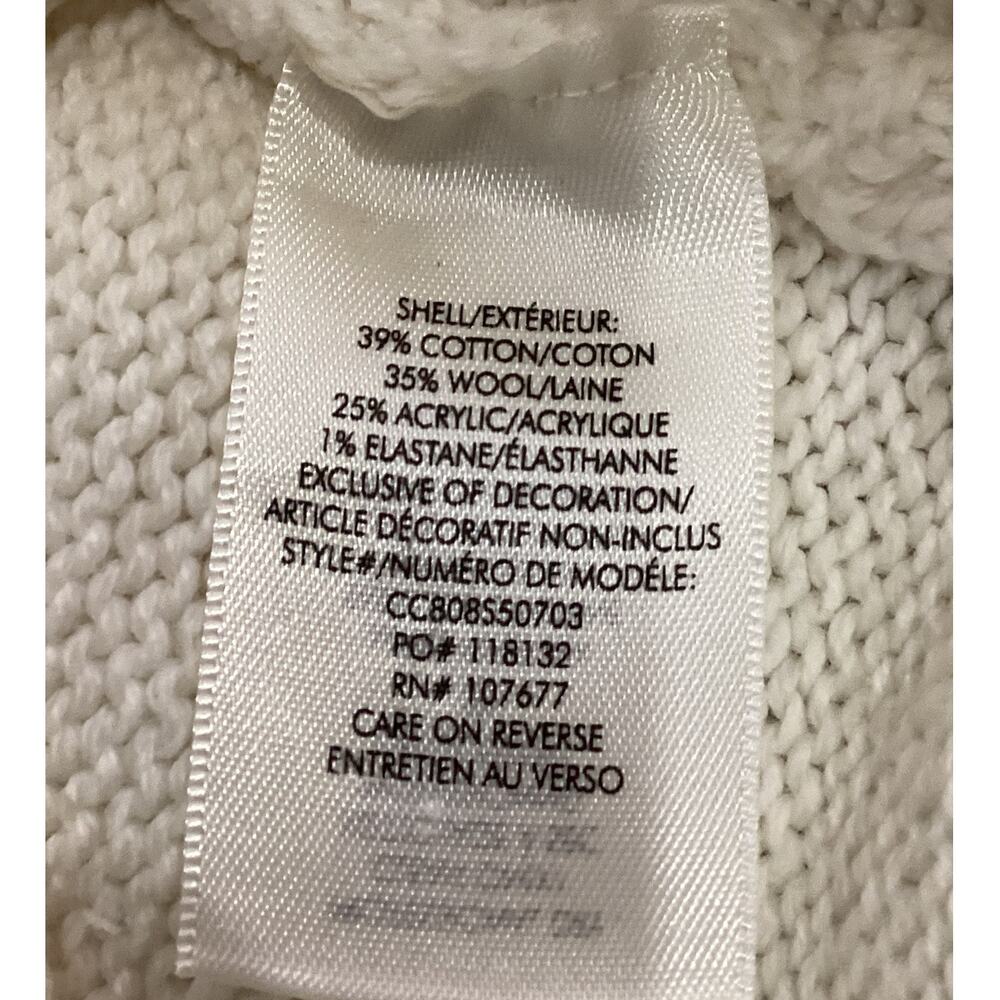 Alice‎ + Olivia Gemini Turtleneck Sweater Wool Blend Knit Soft White Size Small - Picture 13 of 14